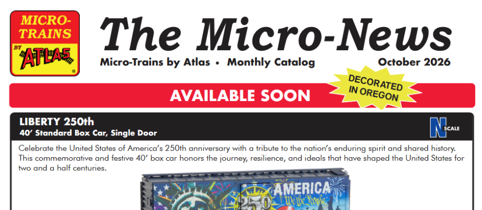 Micro-Trains Decorated in Oregon!